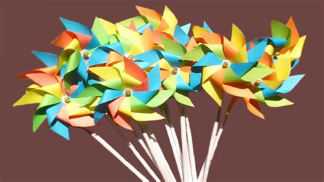 Origami Rotating Paper Fan Origami Paper Windmill How To Make