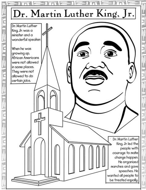 Martin luther king jr., civil rights leader and american icon, and a brief students will have fun and, also learn, when they use this arts and crafts activity as a finale to your lessons celebrating martin luther king day or black history month. Get This Free Picture of Martin Luther King Jr Coloring ...