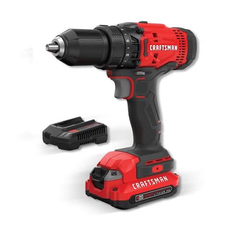 Craftsman V20 20 Volt Max 12 In Cordless Drill Battery And Charger