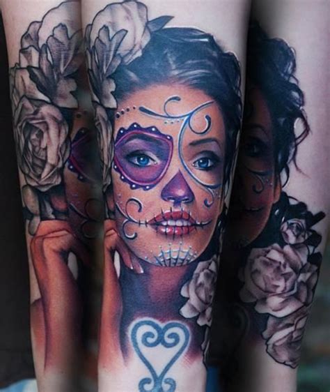 ~sugar Skull Girl~ Skull Girl Tattoo Sugar Skull Tattoos Skull Tattoo