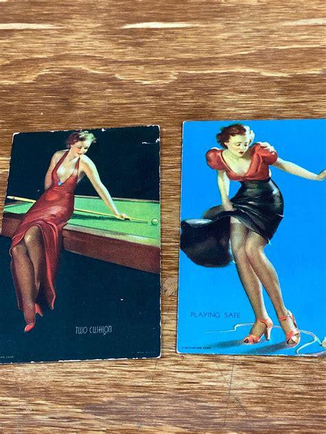 Vintage Pin Up Postcards Set Of 6 Pin Up Cards Retro Pin Up Etsy