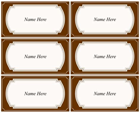 Kids name tags templates