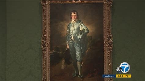 The Blue Boy Painting Being Taken Down From Huntington Library For