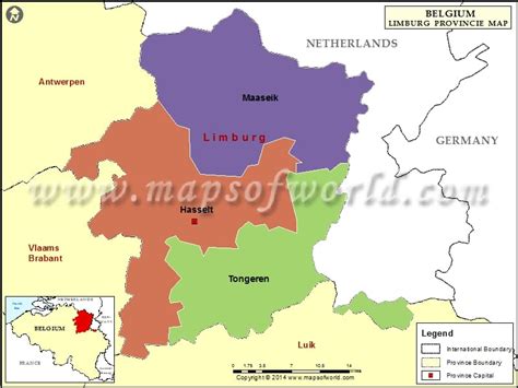 Limburg Belgium Map Limburg Map
