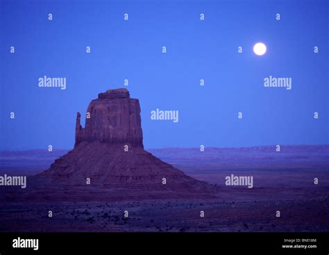 Rock Formations On A Landscape The Mittens Monument Valley Tribal