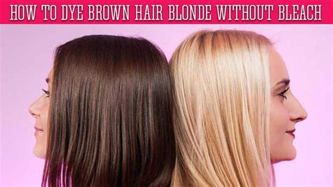 30 Best Images Dying Hair Blonde Without Bleach How To Dye Dark Hair Without Bleach With