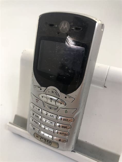 Motorola C350 Silver Virgin Network Mobile Phone Ebay