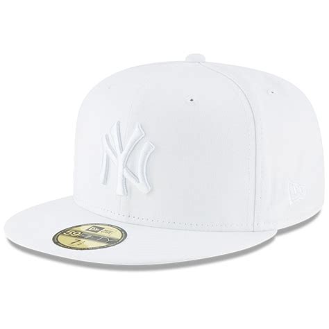 New Era New York Yankees White Primary Logo Basic 59fifty Fitted Hat