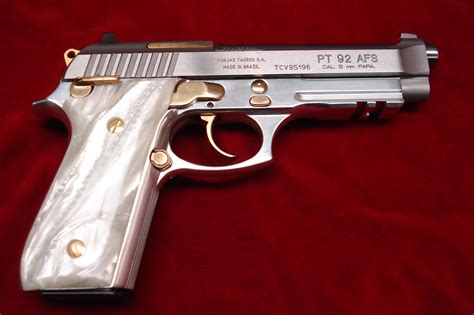 Air customs sleuths on friday seized 1867 grams of gold valued around rs 92 lakh from a passenger who arrived at kannur international airport from muscat in an air india flight. TAURUS PT 92 AFS STAINLESS W/GOLD ACCENTS 9MM W... for sale