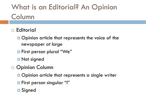 Ppt Writing Editorials And Opinion Columns Powerpoint Presentation