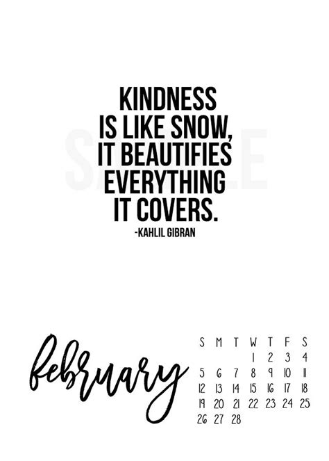 February Quotes And Sayings For Calendars
