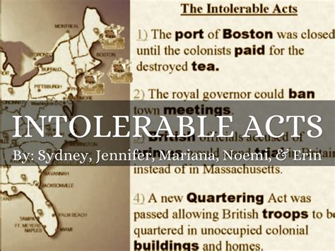 Intolerable Acts By 12125