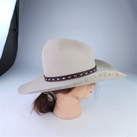 Stetson 5x Beaver Rancher Silverbelly Hat Size 7 Oval Western Cowboy