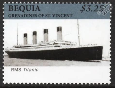 Rms Titanic White Star Line Ocean Liner Passenger Cruise Ship Stamp