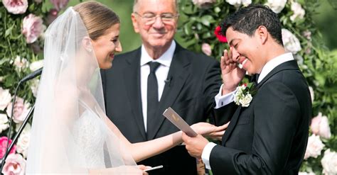 Are you wondering who says wedding vows first? The Best Real Wedding Vow Examples to Inspire Your Own