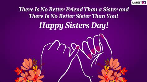 Happy Sisters Day 2022 Greetings And Quotes Hd Wallpapers Sweet