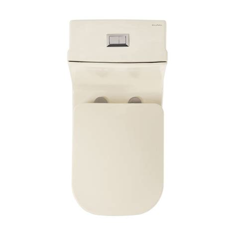 Concorde One Piece Square Toilet Dual Flush 1116 Gpf In Bisque One
