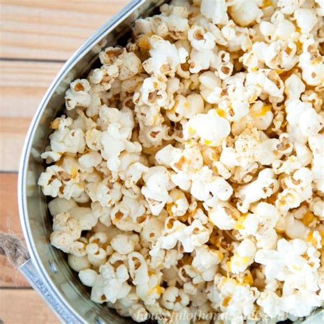 Sharp Cheddar Cheese Popcorn Made With Real Cheese Recipe Cheese