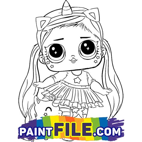 Lol Unicorn Doll Free Printable Coloring Pages