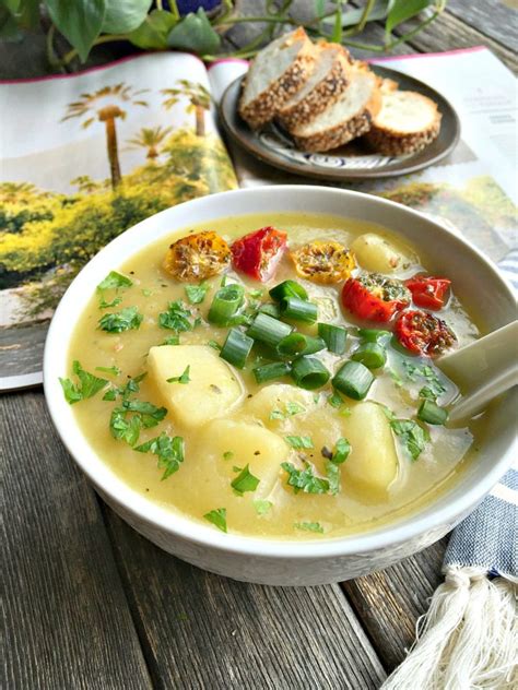 Vegan Potato Leek Soup Vegelicious Kitchen
