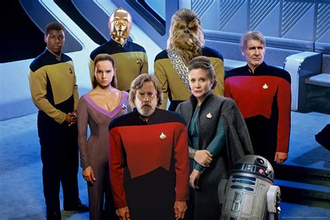 Star Trek / Star Wars Mashup | Star wars crossover, Star trek day, Star trek