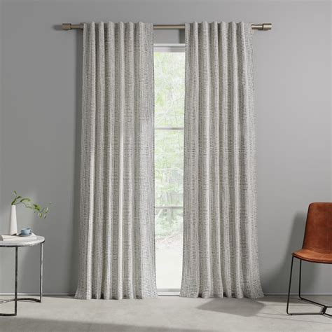 West Elm Cotton Canvas Bomu Curtains Set Of Midnight Collection