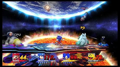 Super Smash Brosu Mario Vs Sonic Vs Megaman Vs Pacman 動画 Dailymotion