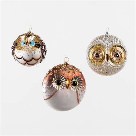 Germany and austria have contributed many of the elements that we consider a natural part of the christmas celebration. GLASS OWL BALL TREE ORNAMENTS | modern design by ...