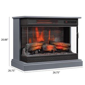 4.7 out of 5 stars. 24-in. PanoGlow 3D Flame Electric Fireplace | Lowe's Canada