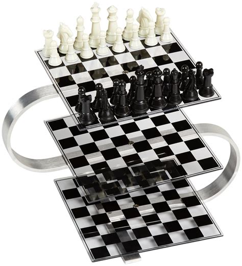 3d Chess Game Three Dimensional Chess Board Multi Level Strategy Lucite