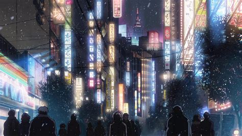 Japanese Anime Street 1080p Wallpapers Wallpaper Cave