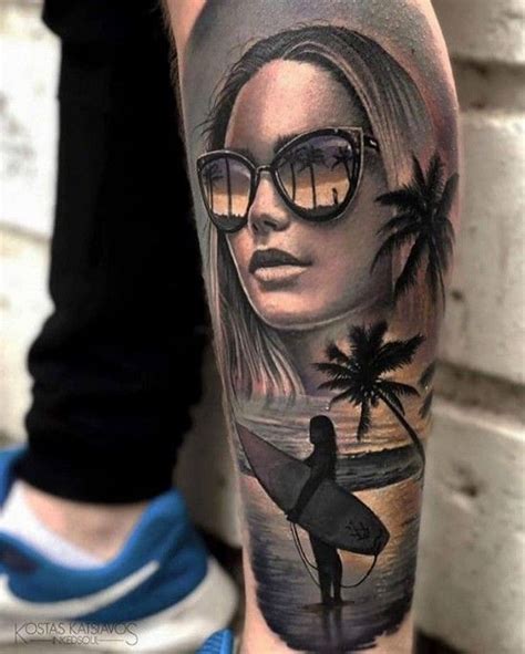 Chicanas Tattoo Surf Tattoo Beach Tattoo Pin Up Tattoos Body Art