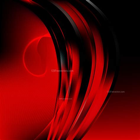 Abstract Cool Red Wave Lines Background