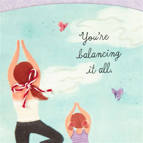 Yoga Pose You Balance It All Mothers Day Card Greeting Cards Hallmark