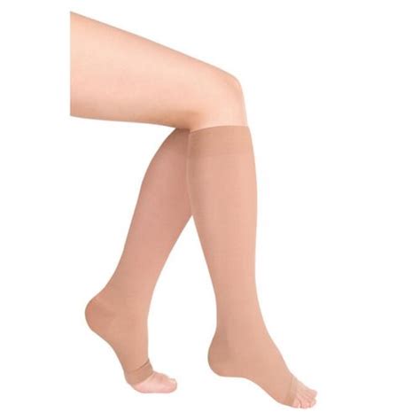 Medical Compression Socks Knee High Open Toe Class 1 18 21mmhg Softmed Australia