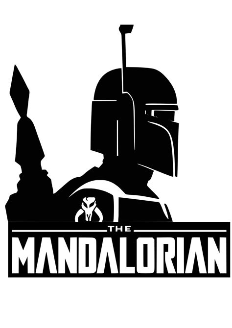 The Mandalorian SVG for Cricut | Star wars silhouette, Star wars