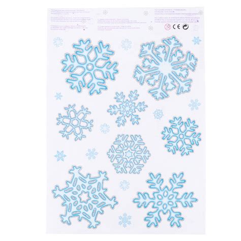 78pcs Large Christmas Snowflake Window Stickers For Home Shop Party
