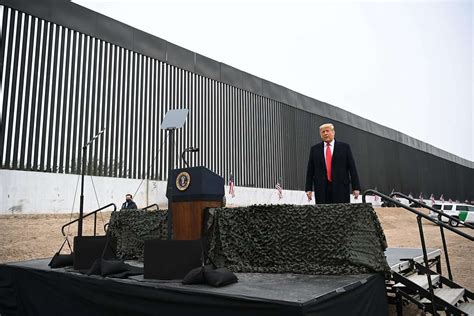 Trump Touts Immigration Crackdown In Visit To South Texas Border Wall