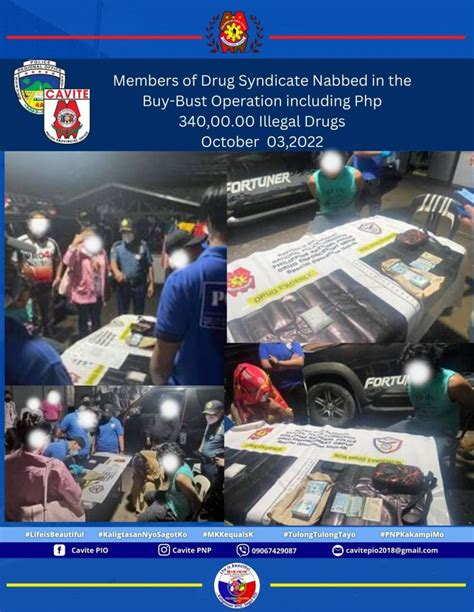 P340k Drugs Seized 2 Drug Syndicate Members Nabbed In Alfonso Cavite Buy Bust Manila Bulletin