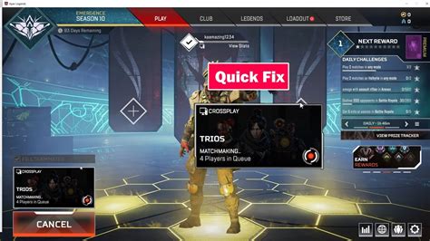 Apex Legends Matchmaking Issue Quick Fix Season YouTube
