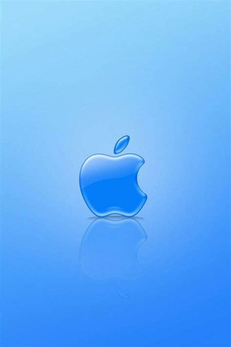 Blue Apple Logo Wallpaper Hd