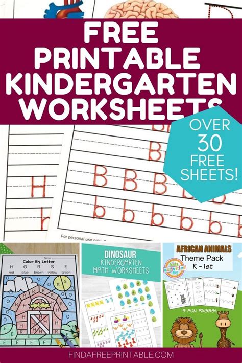 Free Printable Kindergarten Worksheets Find A Free Printabl In 2022