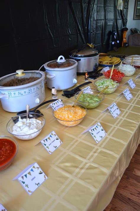 The tortilla is then folded around the filling and eaten by hand. #DIY Taco Bar Party - Table Tents Free Printables | Taco ...