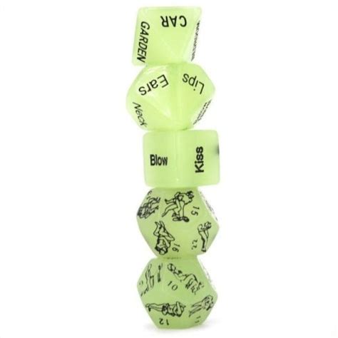 Luminous Sex Position Glow In The Dark Dice Set Gay Toys