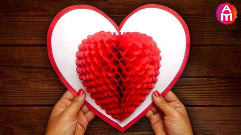 These cards are created with a heart shaped picture of the the. Diy 3D Heart ️ Pop Up Card | Valentine Pop Up Card In 3D Heart Pop Up Card Template Pdf - CUMED ...