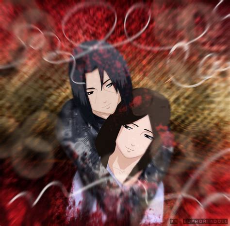 Izumi is confronted with her secret rivalry against itachi and her developing feelings for him. Itachi and Izumi - Hug by euphoriadOll.deviantart.com on ...