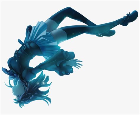 Download Anime Animegirl Sadgirl Falling Floating Fantasy Awesom Anime Girl Fly Render