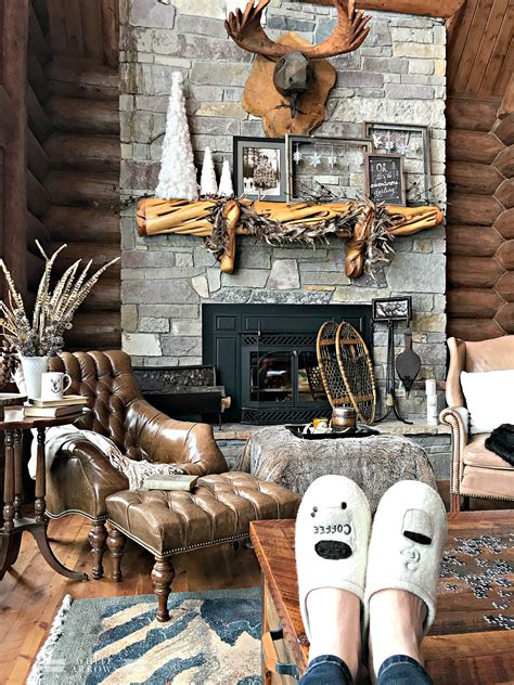 Winter Neutral Decor Log Cabin Cozy ~ White Arrows Home