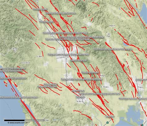 Detailed Map Earthquake Fault Lines Map Usa 081