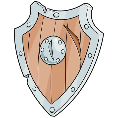 How To Draw A Shield Really Easy Drawing Tutorial